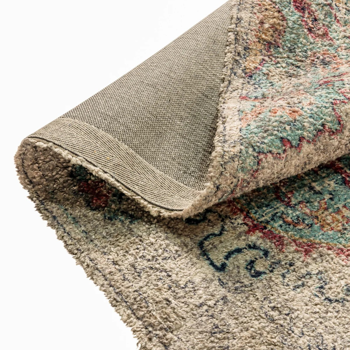 Distressed Medallion Area Rug