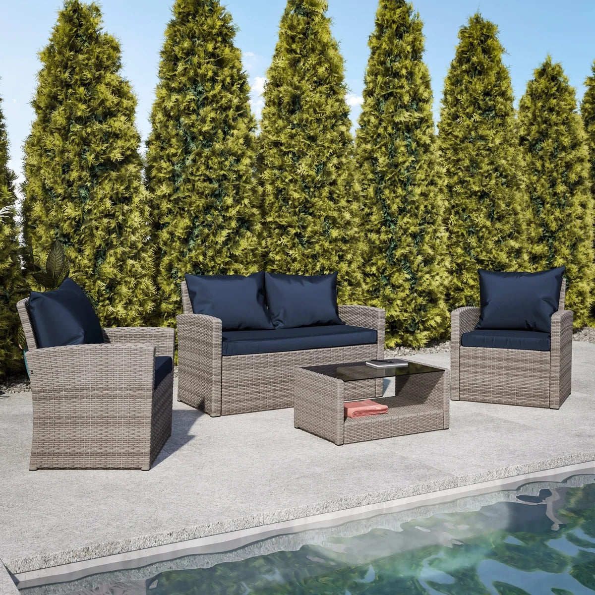 Four-Piece Outdoor Furniture Set