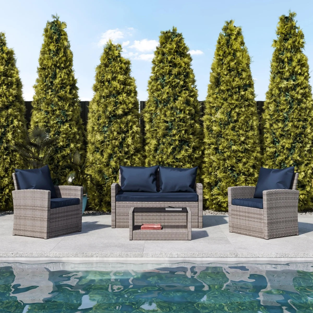 Four-Piece Outdoor Furniture Set