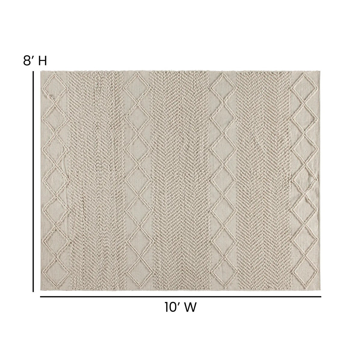 Geometric Design Handwoven Area Rug