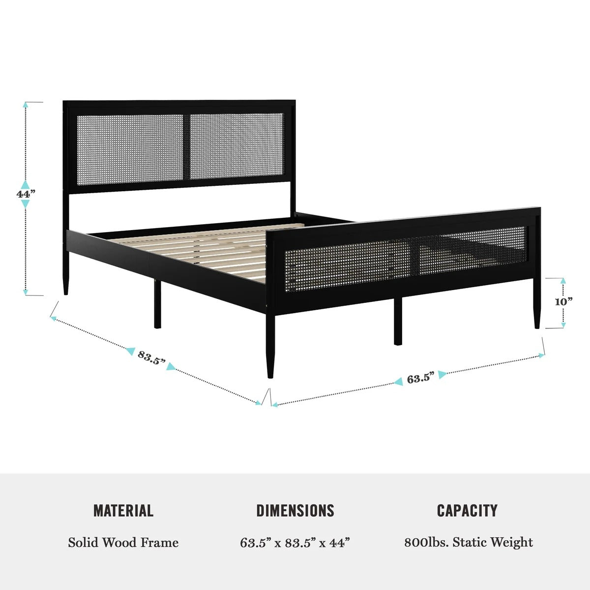 Solid Wood Platform Bed