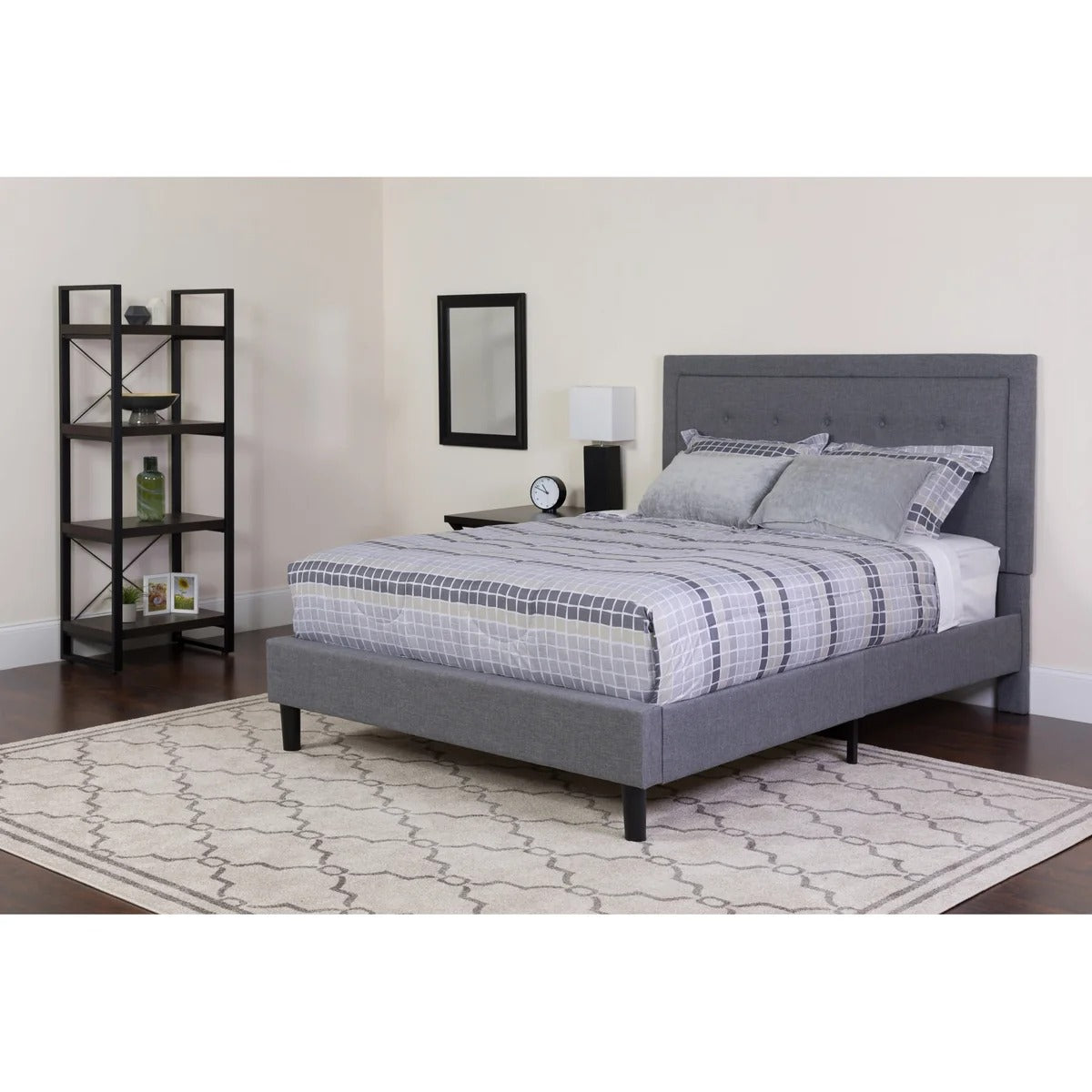 Tufted Upholstered Platform Bed