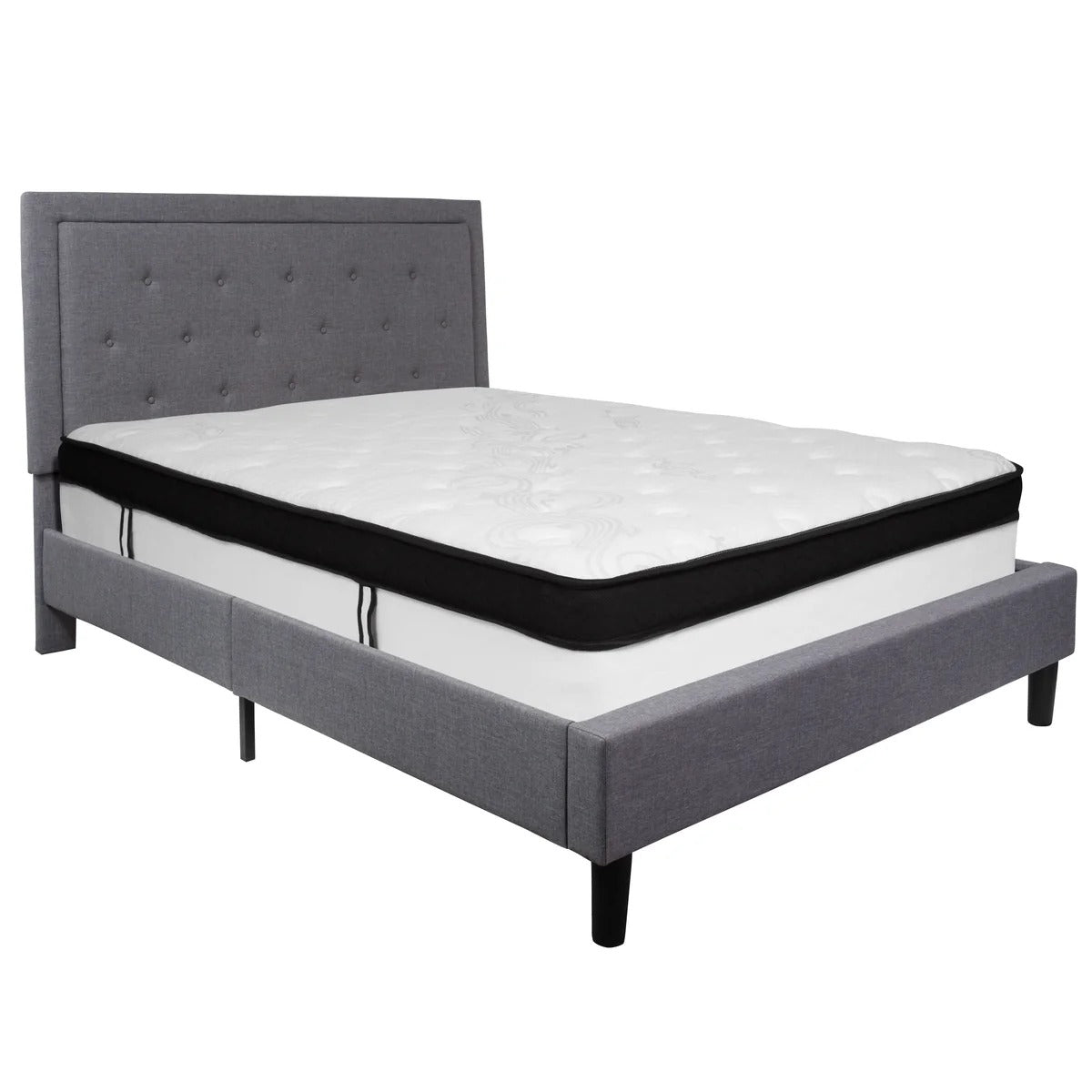 Tufted Upholstered Platform Bed