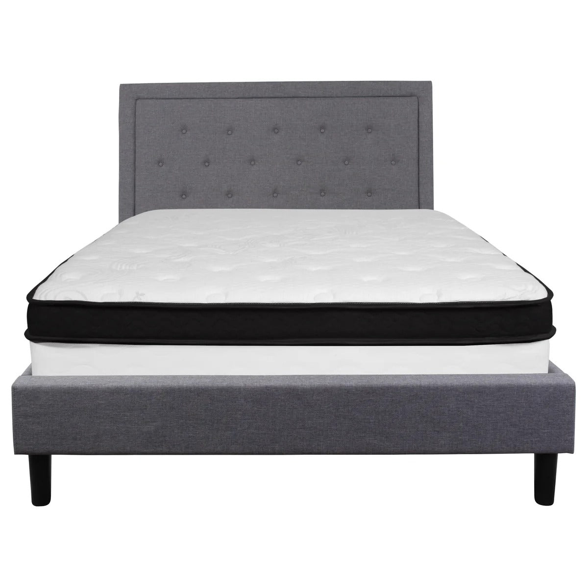 Tufted Upholstered Platform Bed