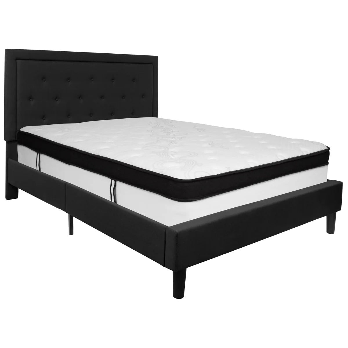 Tufted Upholstered Platform Bed